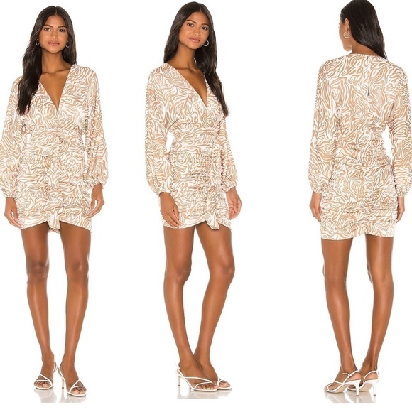 Revolve Song Of Style Weston Mini Dress in Zebra Multi XS - Picture 1 of 7